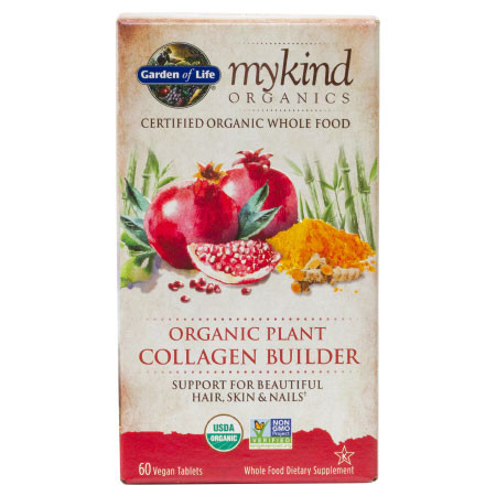 mykind Organics Organic Plant Collagen Builder - na podporu tvorby kolagénu