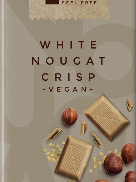 Ryžový biely nugát s orieškami