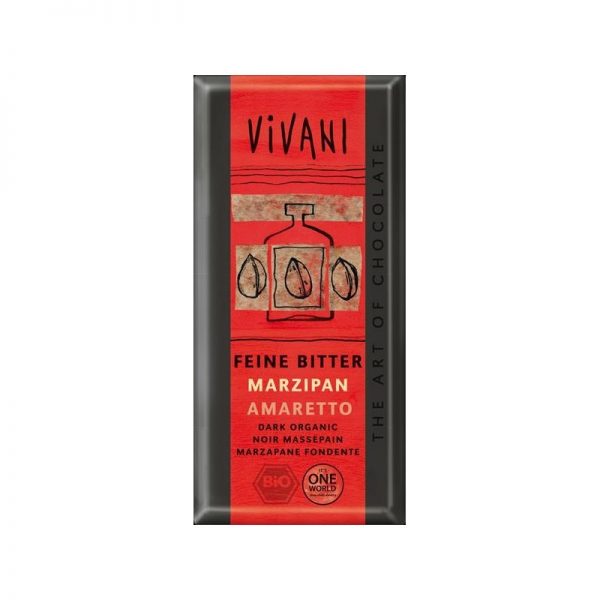 Vivani bio horká čokoláda marcipán amaretto - 100 g
