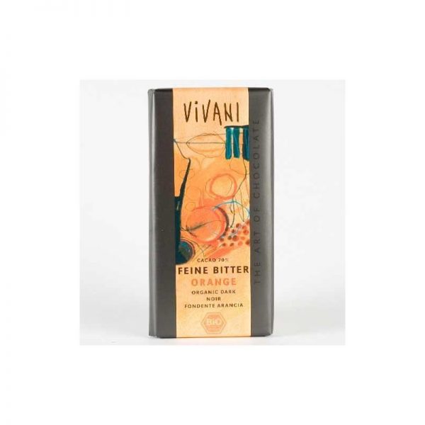 Vivani bio horká čokoláda pomaranč - 100 g