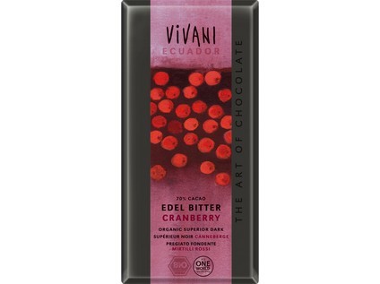 Eg horká čokoláda s brusnicami 100g - bio