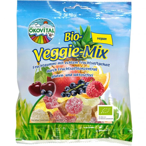 Cukríky Veggie mix gumené bez želatíny BIO 100g