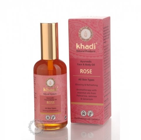 Pleťový a telový olej KHADI RUŽA 100ml